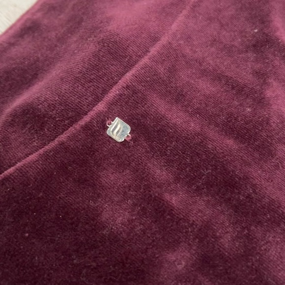 Fabletics Burgundy Velour Jacket Quarter Zip Athletic Sweatshirt Size 2XL XXL - Picture 8 of 10